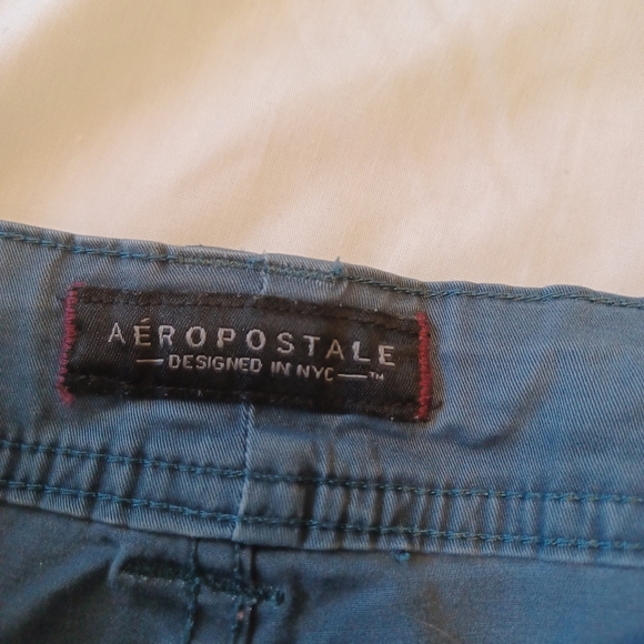 Aeropostale Midi Blue Shorts - Picture 2 of 4